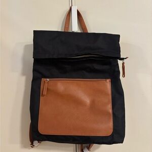 Stylish Black and Brown Backpack